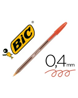 Boligrafo bic cristal original tinta roja unidad