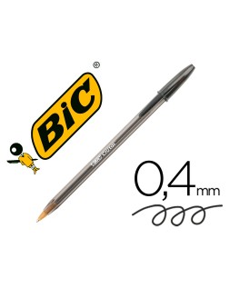 Boligrafo bic cristal original tinta negra unidad