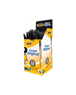 Boligrafo bic cristal original tinta negra unidad