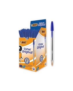 Boligrafo bic cristal original tinta azul unidad