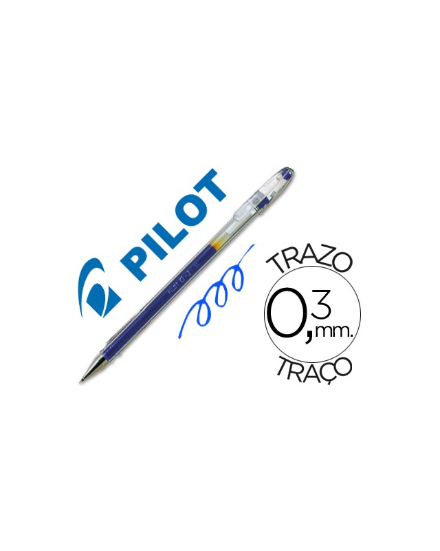Boligrafo pilot g-1 azul tinta gel