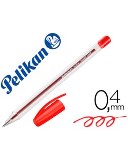 Boligrafo pelikan stick super soft rojo