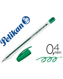 Boligrafo pelikan stick super soft verde