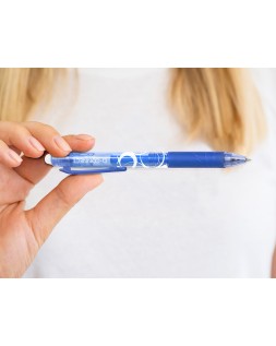 Boligrafo q-connect retractil borrable 0,7 mm color azul