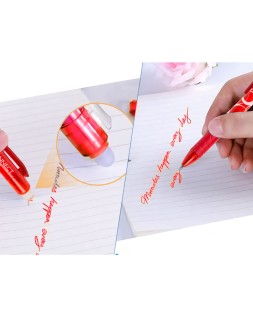 Boligrafo q-connect retractil borrable 0,7 mm color rojo