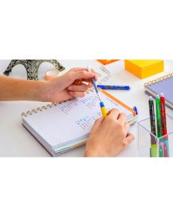 Boligrafo bic gelocity illusion borrable negro punta de 0,7 mm