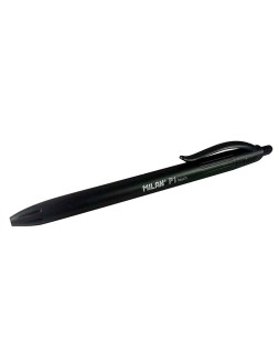 Boligrafo milan p1 retractil 1 mm touch negro