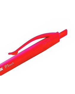 Boligrafo milan p1 retractil 1 mm touch rojo