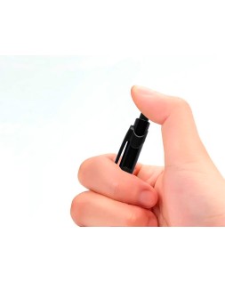 Boligrafo q-connect retractil con grip 0,7 mm color negro