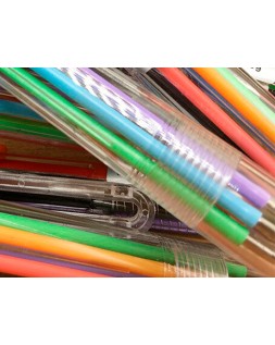 Boligrafo liderpapel 10 en 1 cuerpo transparente 10 colores 1 mm retractil