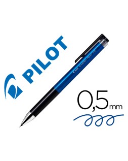 Boligrafo pilot synergy point retractil sujecion de caucho tinta gel 0,5 mm azul