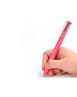Boligrafo pilot super grip g 4 colores retractil sujecion de caucho tinta base de aceite cuerpo color rosa