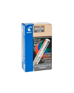 Boligrafo pilot super grip g 4 colores retractil sujecion de caucho tinta base de aceite cuerpo color rosa