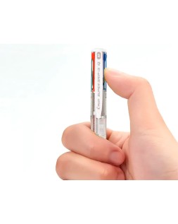 Boligrafo pilot super grip g 4 colores retractil sujecion de caucho tinta base de aceite cuerpo transparente
