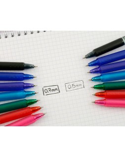 Boligrafo pilot frixion clicker borrable 0,7 mm punta media negro en blister