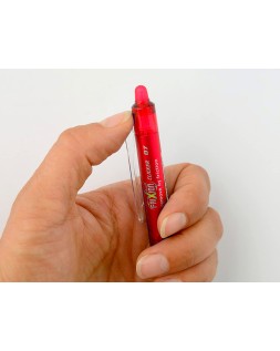 Boligrafo pilot frixion clicker borrable 0,7 mm punta media rojo en blister