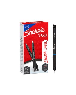 Boligrafo sharpie retractil tinta gel punta 0,7 mm color azul