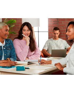 Boligrafo sharpie fashion retractil tinta gel azul 0,7 mm color azul hielo y blanco