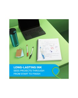 Boligrafo paper mate kilometrico punta 1 mm plastico reciclado 80% color negro