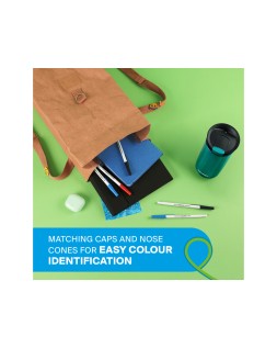 Boligrafo paper mate kilometrico punta 1 mm plastico reciclado 80% color azul