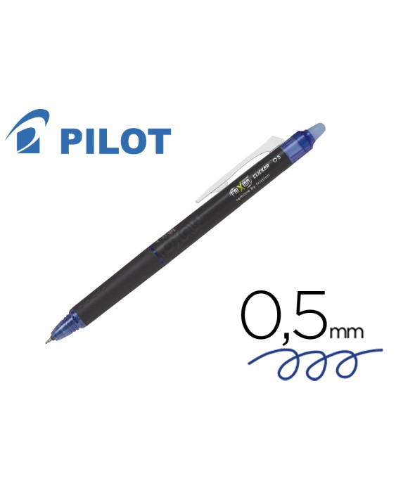 Boligrafo pilot frixion point clicker borrable 0,5 mm azul
