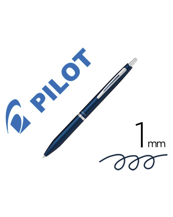 Boligrafo pilot acro 1000 tinta gel retractil punta 1 mm azul navy