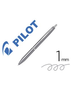 Boligrafo pilot acro 1000 tinta gel retractil punta 1 mm gris