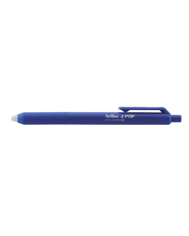 Boligrafo artline j-pop eco green retractil tinta gel 0,7 mm azul