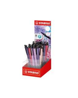 Boligrafo stabilo nature colors wildflower retractil expositor de 38 unidades colores surtidos