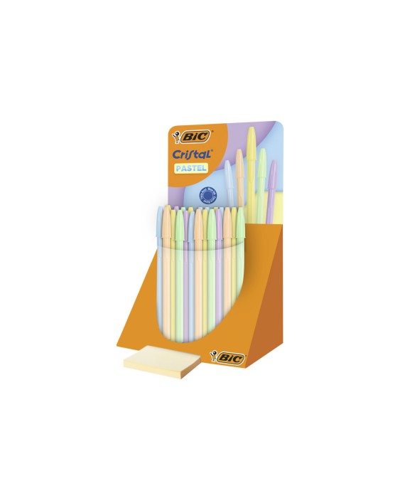 Boligrafo bic cristal pastel punta 1 mm colores surtidos