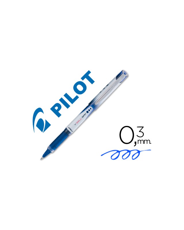 Rotulador pilot roller v-ball grip azul 0.5 mm