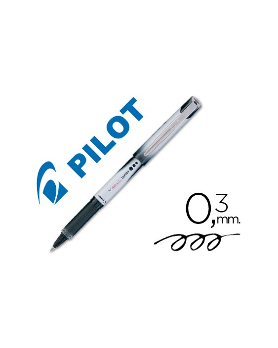 Rotulador pilot roller v-ball grip negro 0.5 mm