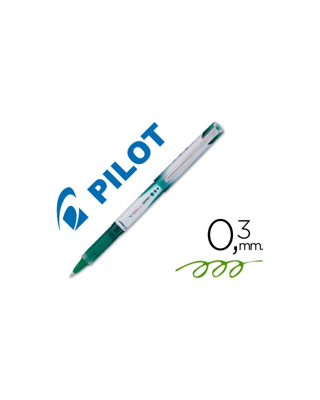 Rotulador pilot roller v-ball grip verde 0.5 mm