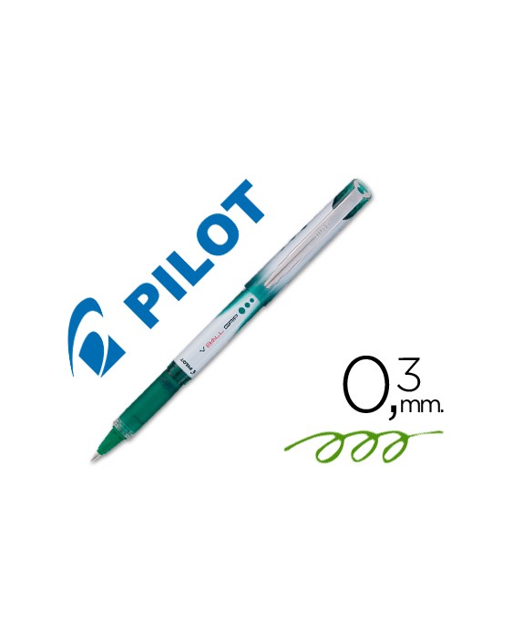 Rotulador pilot roller v-ball grip verde 0.5 mm