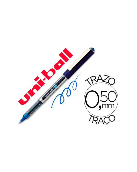 Rotulador uni-ball roller ub-150e micro eye azul 0,5 mm unidad