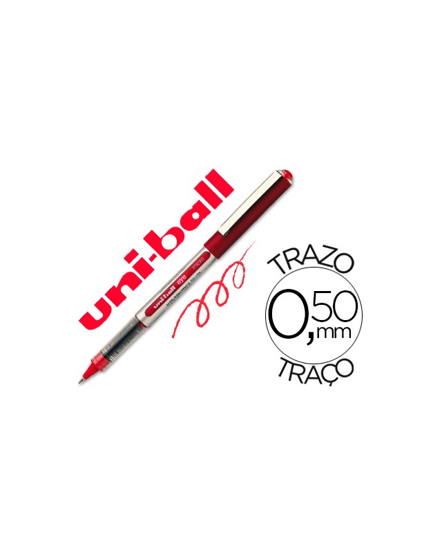 Rotulador uni-ball roller ub-150e micro eye rojo 0,5 mm unidad