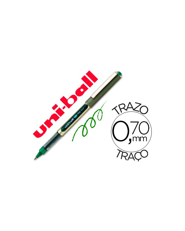 Rotulador uni-ball roller ub-157e verde 0,7 mm unidad