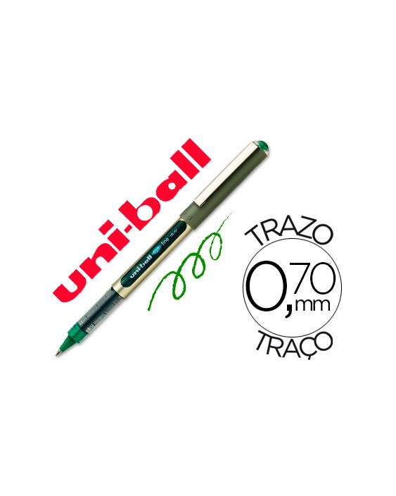 Rotulador uni-ball roller ub-157e verde 0,7 mm unidad