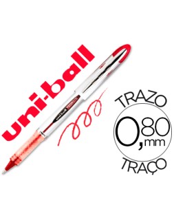 Rotulador uni-ball roller ub-200 vision rojo 0,8 mm -unidad