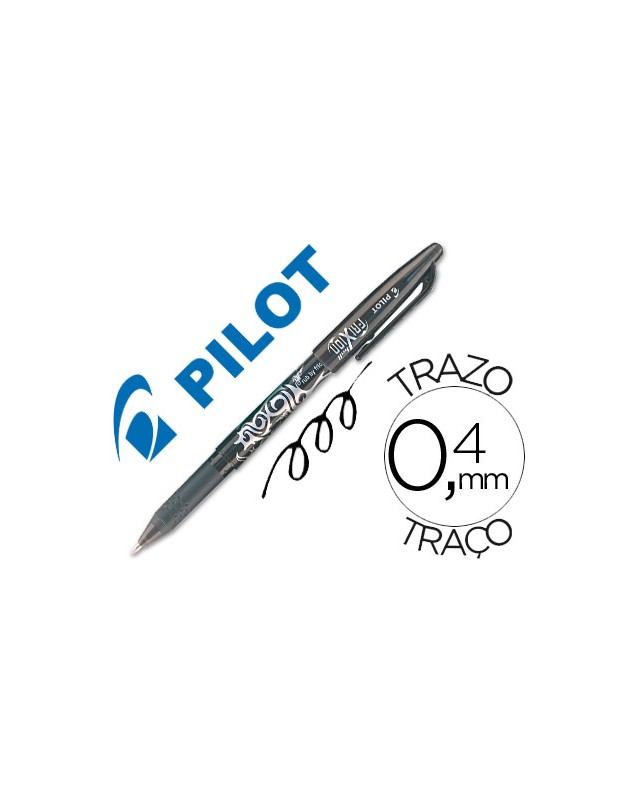 Boligrafo pilot frixion borrable negro