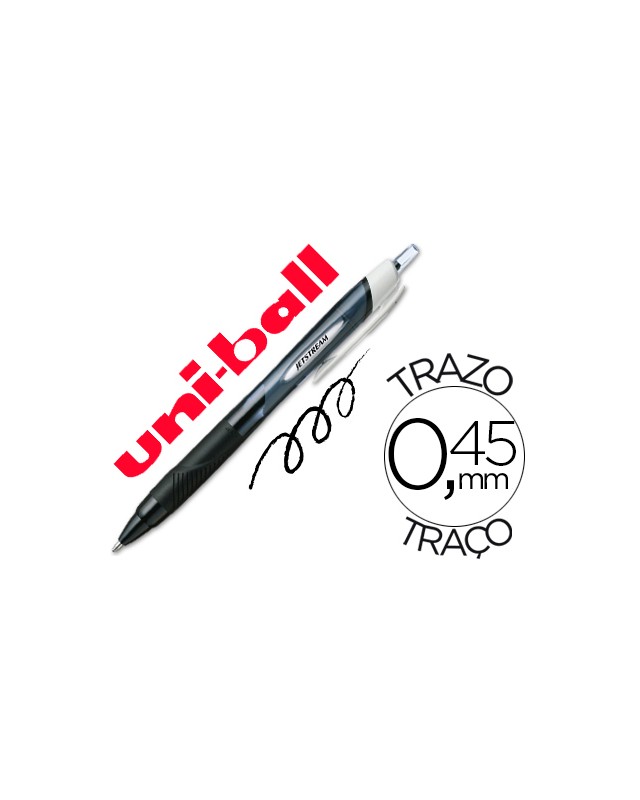Boligrafo uni-ball jet stream sport sxn-150e tinta hibrida negro
