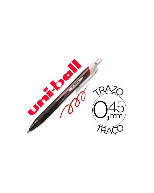 Boligrafo uni-ball jet stream sport sxn-150e tinta hibrida rojo