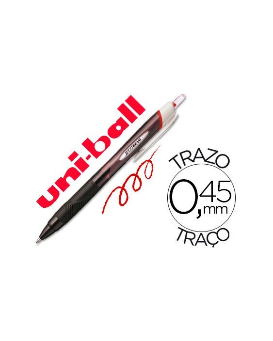 Boligrafo uni-ball jet stream sport sxn-150e tinta hibrida rojo