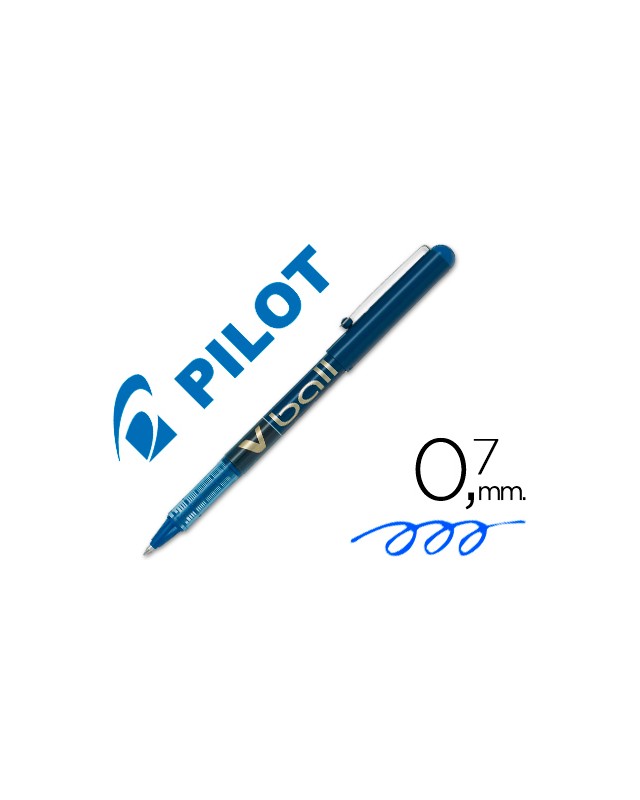 Rotulador pilot roller v-ball azul 0.7 mm