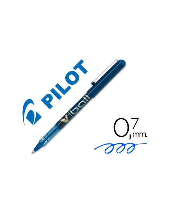 Rotulador pilot roller v-ball azul 0.7 mm
