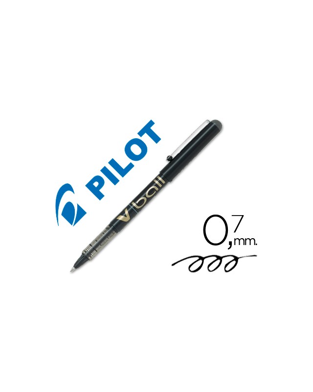 Rotulador pilot roller v-ball negro 0.7 mm