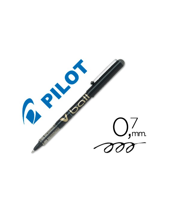 Rotulador pilot roller v-ball negro 0.7 mm