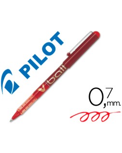 Rotulador pilot roller v-ball rojo 0.7 mm