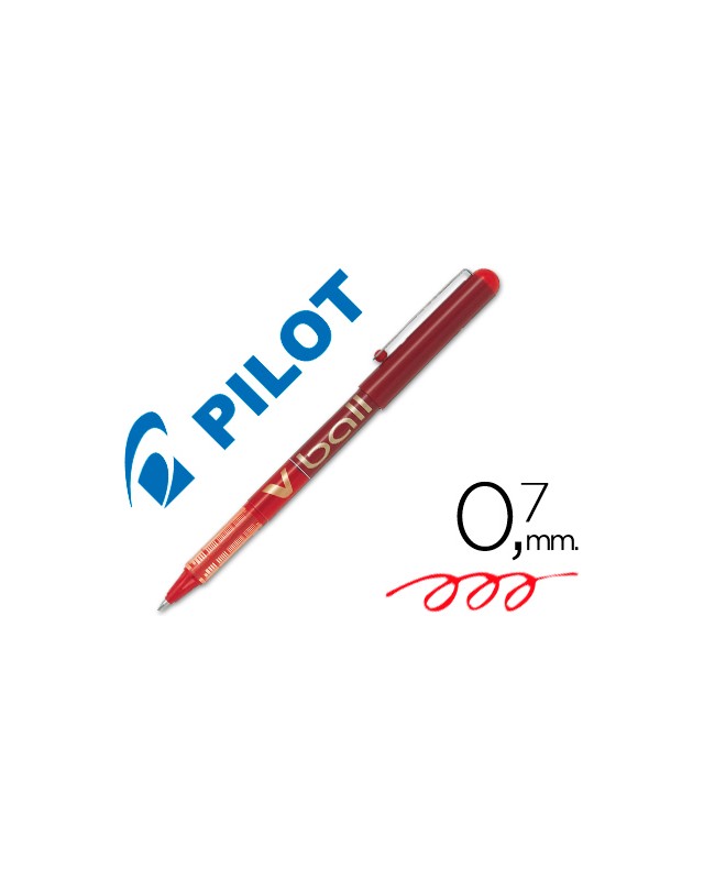 Rotulador pilot roller v-ball rojo 0.7 mm