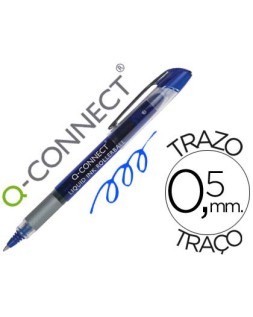 Rotulador q-connect roller ball azul 0,5 mm
